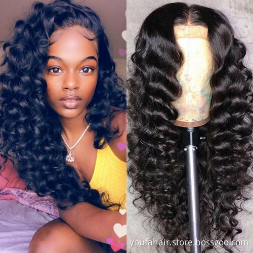 Wholesale Cuticle Aligned Hair Vendors 4*4 HD Thin Lace Closure Wig Human Hair 8*8 Transparent Lace Frontal Wigs for Black Women